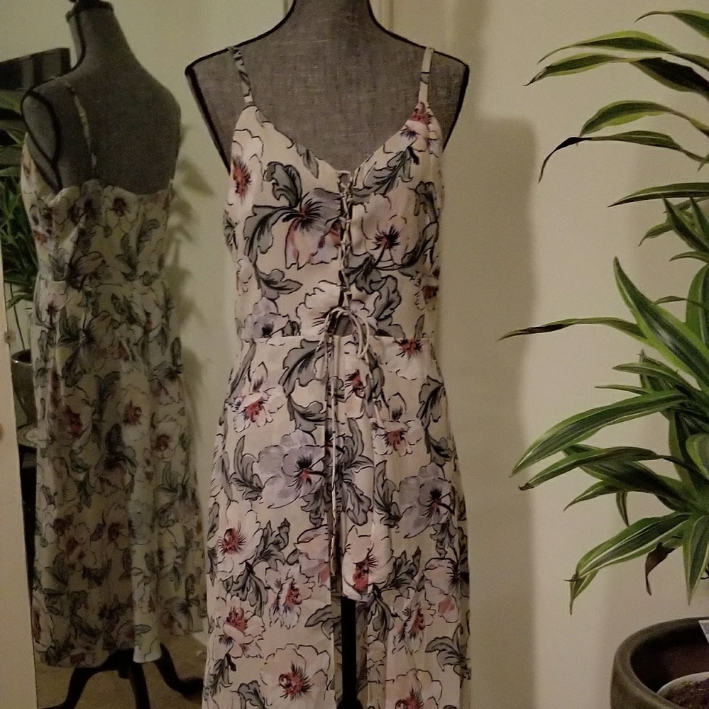 #10 Floral Midi Walk Through Romper